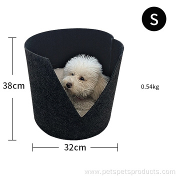 Removable Cover Breathable Cat Dog Felt Pet Bed